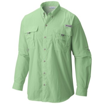 Columbia PFG Bahama II Long Sleeve, Camisa Verdes Para Hombre | 624378-DLC